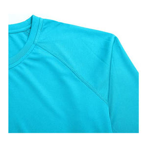 Sport à manches longues t-shirt femmes vêtements de sport fitness hauts femme grande taille chemises polyester Spandex vêtements de sport yoga haut - Product Image 5