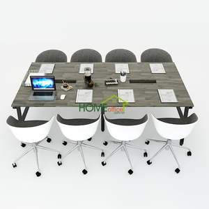 ACONCEPT HBAC013 Assembly Meeting <b>Table</b> Modern 240x120 Solid Wood MFC for <b>Office</b> Conference Room or Hotel - Product Image 2