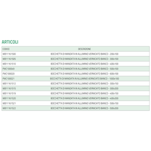 Boquilla de Salida de Aluminio Pintada de Blanco para Sistemas de Aire Acondicionado Tecnosystemi Group, Rejillas y Difusores - Product Image 5