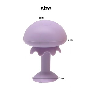 Jouets de bain flottants en silicone pour méduses faciles à saisir avec anneau de dentition à succion Hochet de baignoire pour bébé et tout-petit - Product Image 2