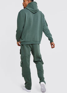 Logo personnalisé OEM Survêtement en Polaire Uni Survêtements Sport 2 Pièces Pantalon de Survêtement et Sweat à Capuche Ensemble Survêtements pour Hommes - Product Image 5