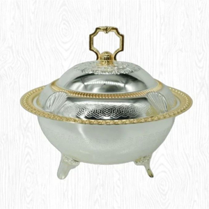 Meilleur prix Table à manger décorative en métal pour service de nourriture marmite chauffante casserole moderne pour la maison hôtel restaurant utilisation - Product Image 2