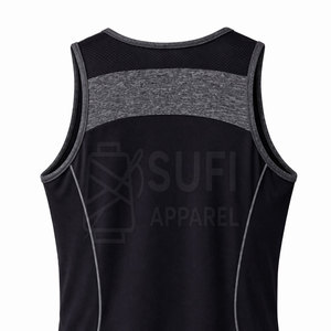 Chaleco Deportivo para Hombre, Marca Privada, Transpirable, Tejido Informal, 100% Algodón, Venta al Por Mayor, Ropa Deportiva Más Vendida - Product Image 4