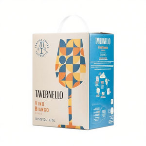 TAVERNELLO Vino Bianco 5L Bag in Box Fresh Italian White <b>Wine</b> 6 Bottles Per Box Made in Italy - Product Image 2