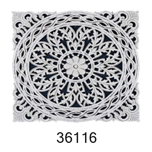 Nouvelle arrivée Panneau mural carré en bois gris pour la décoration intérieure Panneau mural artisanal en bois sculpté à la main Prix de gros - Product Image 3