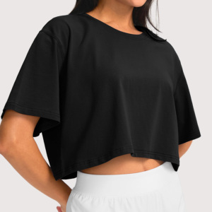 Nuevo Top Corto para Mujer, Color Sólido, Secado Rápido, Ecológico, Transpirable, Talla Grande, para Fitness, Entrenamiento, Running, Yoga - Product Image 2