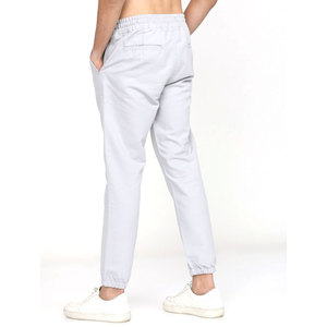 Logo personnalisé pour hommes 100% Pantalon de jogging en molleton de coton Pantalon de sport solide coupe ajustée Taille élastique Jogging d'extérieur à la mode - Product Image 3