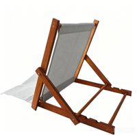 Chaise de plage en bois moderne et légère avec design pliable, chaise de randonnée portable et durable pour la plage, la piscine, le parc, le camping