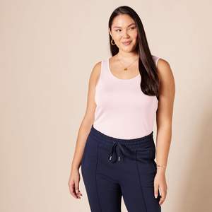 Chaleco sin mangas para mujer, transpirable, mezcla de algodón, textura flexible, cómodo para la piel, uso casual, gimnasio, yoga, ropa de estilo de vida. - Product Image 6