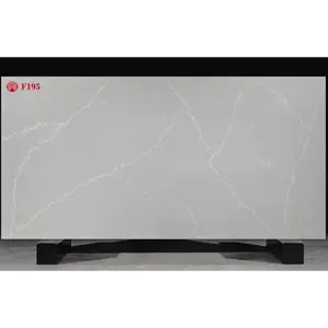 HIC แผ่นควอทซ์สีเทากันน้ำกันลื่นแผ่นใหญ่สำหรับวางบนเคาน์เตอร์บ้านทำจาก93% ธรรมชาติ - Product Image 1