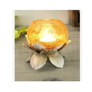 Chandelier en cristal nordique de haute qualité de luxe bougeoir pilier en métal argenté centres de table de mariage - Product Image 4