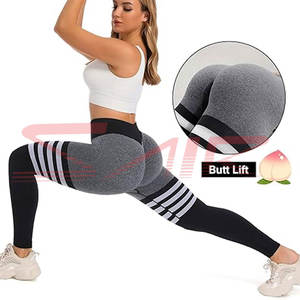 Leggings Scrunch para Mujer, Cintura Media, Alta Calidad, Algodón y Fibra de Bambú, Sin Costuras, Transpirables, Ropa Deportiva Informal, MOQ Bajo - Product Image 6