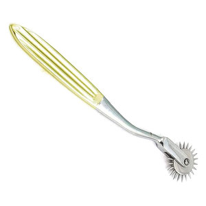 Premium Gold Neurological Wartenberg Pinwheel Cromado Acero inoxidable Prueba sensorial Exámenes neurológicos Durable Higiénico - Product Image 5