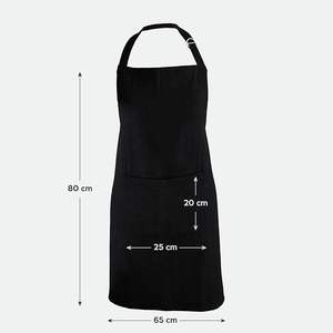 Delantales de cocina ecológicos de estilo clásico de algodón ajustable con estampado de superventas, bolsillos tipo cintura para hornear en casa - Product Image 6