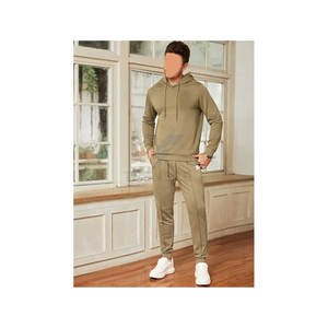 Conjunto Deportivo Unisex de Dos Piezas, Sudadera con Capucha y Pantalones Deportivos, Informal, para Gimnasio, Correr, Uso Diario, Transpirable - Product Image 3