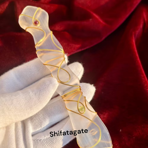 Placa de carga de ágata selenita pulida personalizada al por mayor, disco de energía de cristal para meditación curativa, grabado con Pilar - Product Image 1