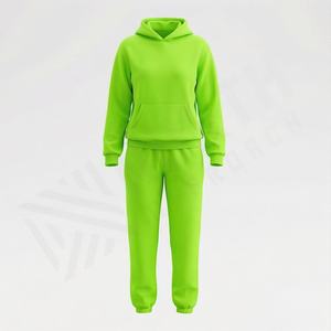 Ensemble de survêtement 2 pièces pour femme, sweat-shirt à capuche oversize, épaules tombantes, pantalon de survêtement ample, décontracté, mode automne, doux, pour la salle de sport - Product Image 1
