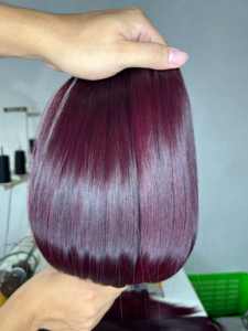 ช่อผมมนุษย์ผมตรงตรงทำจาก12A 10A เกรดที่ยังไม่ผ่านกระบวนการในการทำสารเคมีจากธรรมชาติเวียดนาม - Product Image 4