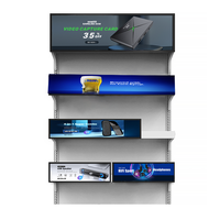 Papan reklame Digital 25 inci Ultra lebar, Display LCD Android untuk promosi Bus menawarkan visibilitas yang sangat baik