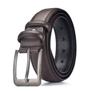 Cinturón de Cuero Vacuno Genuino de Alta Calidad con Hebilla Automática de Aleación, Color Personalizado, Logotipo Empresarial Personalizado para Hombre - Product Image 6