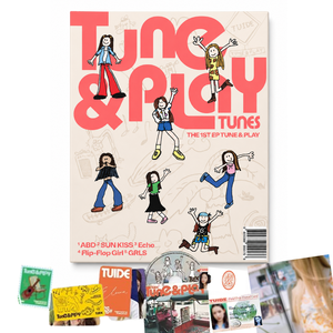 TUIDE TUNE PLAY 1er EP Álbum [Versión WE PLAY] Set de CD + Photobook + Photocard + Pegatinas + Póster Plegable (SUN KISS) K-Pop Música Coreana Debut - Product Image 1