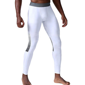 Leggings MMA légers pour hommes en Spandex/Polyester, séchage rapide, respirants, longueur intégrale, taille élastique confortable, vente en gros en ligne - Product Image 6
