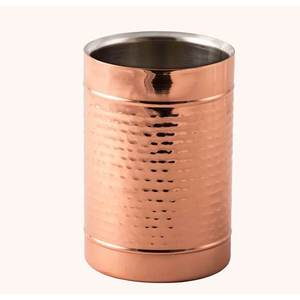 Design vintage Seau à glace en métal et cuivre Bouteilles de vin Refroidisseur Vaisselle décorative Logo personnalisé Seau à glace à champagne - Product Image 3