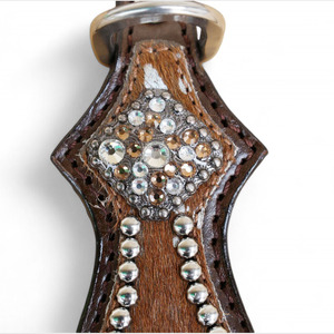 Juego de tachuelas y cuello de pecho de cuero Argentino de caballo occidental personalizado, lavado de pelo ácido múltiple en colores disponibles - Product Image 6