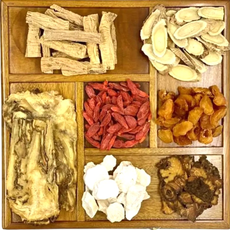Improve Human Immunity Soup Pack Chinese Angelica, Pilose Asiabell Root, Mongolian Milkvetch Root,Common Yam, Goji, Dried Longan