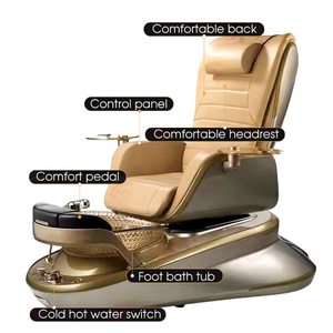 Silla de pedicura para manicura de uñas Spa equipo de salón de belleza personalizado multifuncional de diseño integrado de lujo moderno - Product Image 4