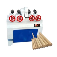 Pelle en bois et manche de brosse de bâton de balai faisant la machine