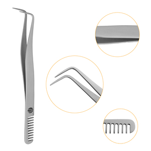 Eyelash Applicator <b>Tools</b> Comb New Design Stahlmann Pro Stainless Steel 11cm Length <b>Smooth</b> Tip Trending Customization Available - Product Image 4