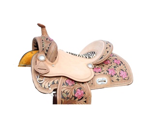 Venta caliente estilo personalizado caballo occidental sillín de alta calidad nuevo diseño de cuero varios tamaños y colores a precio competitivo - Product Image 5