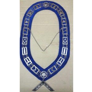 Collier de chaîne en peau d'agneau 100% pour maître ancien de la Grande Loge maçonnique, collier de chaîne maçonnique avec velours blanc, maçonnique 2026 - Product Image 5