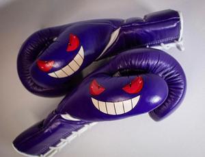 2025ชุดต่อยมวยพิมพ์ลาย Gengar ชุดแข่งขันชกมวยสีม่วงคุณภาพระดับมืออาชีพ - Product Image 4