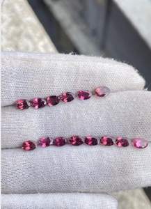 Turmalina Rosa Natural de Corte Ovalado 6x4mm Lote - Product Image 6