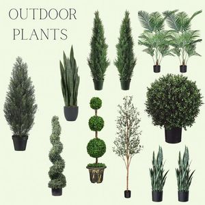 PZ-1-132 Ruopei กระถางต้นไม้ Topiary ประดิษฐ์ต้นไม้ไซเปรสสีเขียวสําหรับตกแต่งบ้านในร่มกลางแจ้ง - Product Image 3