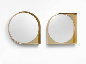 Modern <b>Silver</b> Abstract <b>Wall</b> <b>Mirror</b> Unique Geometric Design - Product Image 2