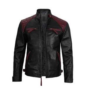 Ropa de hombre 2024 chaquetas de moda de cuero para hombre bolsillos manga larga prendas de vestir chaqueta de moda de cuero ancho para hombre - Product Image 4