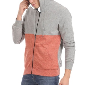 Sweats à capuche à fermeture éclair personnalisés de qualité supérieure pour hommes tendance poids lourd solide meilleure fabrication coton mélangé - Product Image 4