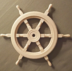 Escultura de Barco Impresa de Primera Calidad, Decoración Náutica Marítima de Madera y Plástico, Volante de Barco Náutico Hecho a Mano - Product Image 1