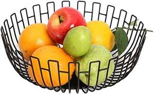 ตะกร้าเก็บลวดโลหะทรงกลมสีทองตะกร้าเก็บผักและผลไม้ - Product Image 5