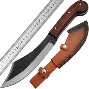 Couteau Bowie personnalisé fait à la main en acier à haute teneur en carbone gaine en cuir en acier inoxydable pour la survie de la chasse 2025 livraison directe Camping chaud - Product Image 5