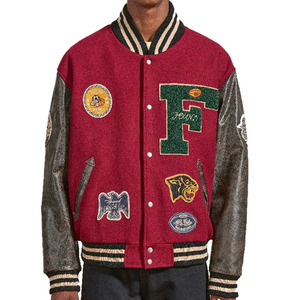 Chaquetas Varsity de Borrego Antibacterianas para Hombre y Mujer, de Alta Calidad, en Todos los Tamaños y Colores, Estilo Nuevo con Cuello Alto - Product Image 1