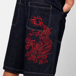 กางเกงขาสั้นผ้ายีนส์สำหรับผู้ชายดีไซน์ใหม่ - Product Image 5