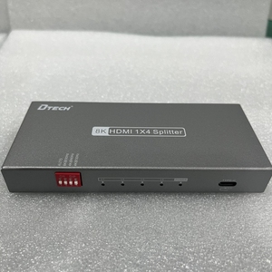 DTech DT-7814(GS) 4 Cổng AV âm thanh-video HDMI <span class=keywords><strong>Splitter</strong></span> 1x4 8K hdmi2.1 1 trong 4 ra Video <span class=keywords><strong>Splitter</strong></span> HDCP 2.3 với EDID - Product Image 1