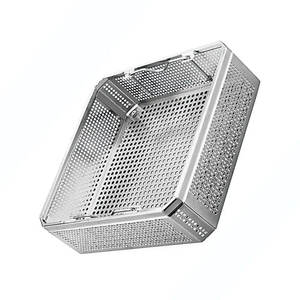 Cestas de esterilización de malla de alambre de acero inoxidable profesional Bandejas de instrumentos para juego de instrumentos quirúrgicos médicos Manual - Product Image 4