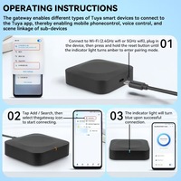 Passerelle d'automatisation domestique intelligente UEMON bi-bande multi-mode avec compatibilité Bluetooth Mesh et Zigbee pour contrôle centralisé à distance