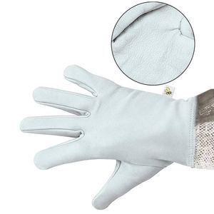 Venta al por mayor de alto rendimiento de cuero Premium apicultura guantes de seguridad de manga larga Anti-Sting personalizado ODM fábrica OEM - Product Image 4