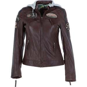 Vestes en cuir tendance pour femmes, personnalisées, automne-hiver, design à col rabattu, manches longues, respirantes, coupe-vent, imperméables - Product Image 1